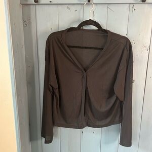 Elegant DAZY Black Women's One Button Closure Blouse | Size Small